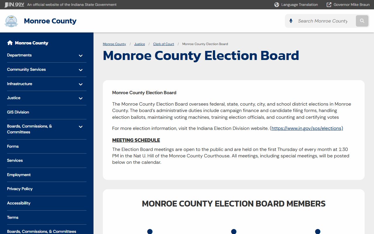 Monroe County Clerk records election board source