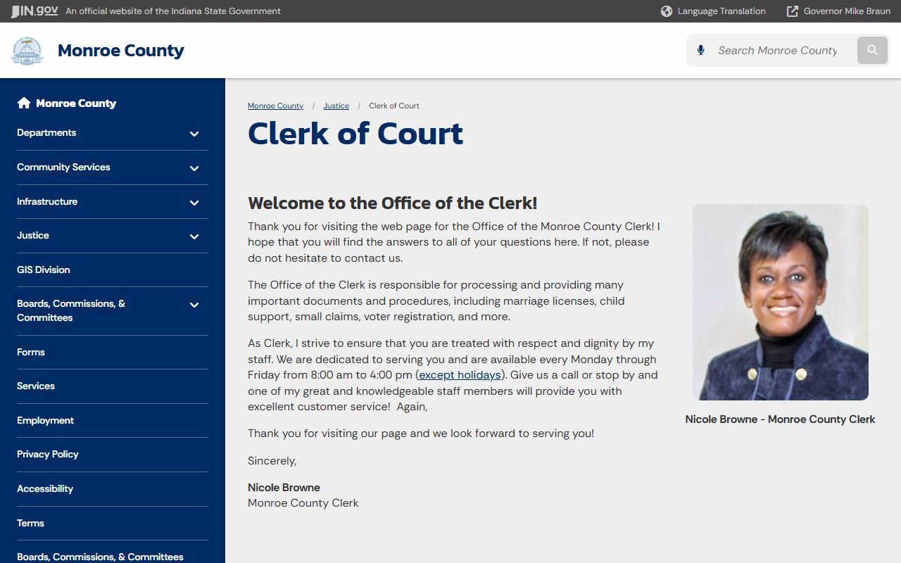 Monroe County Clerk records service gateway