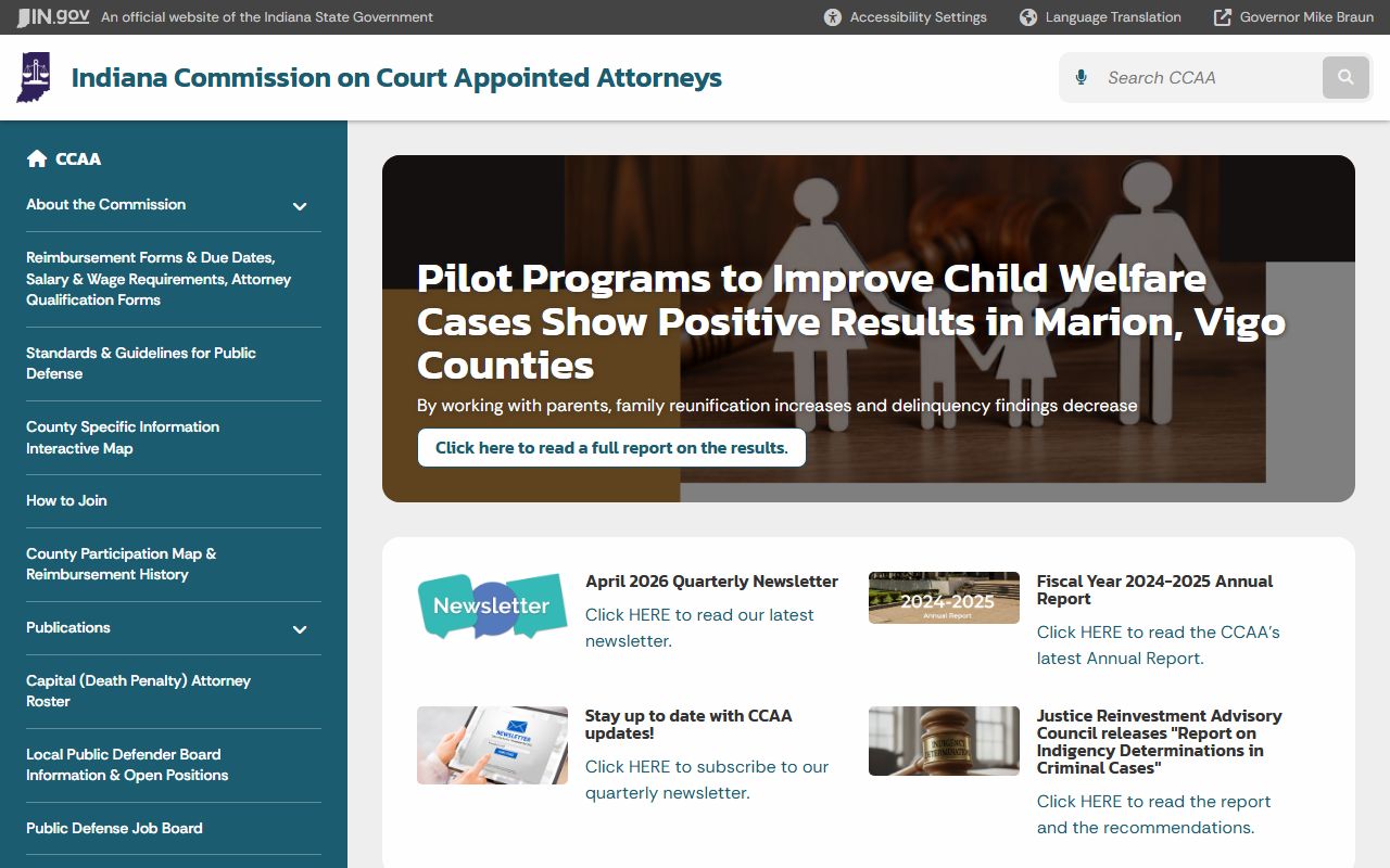 Monroe County court records public defender commission context
