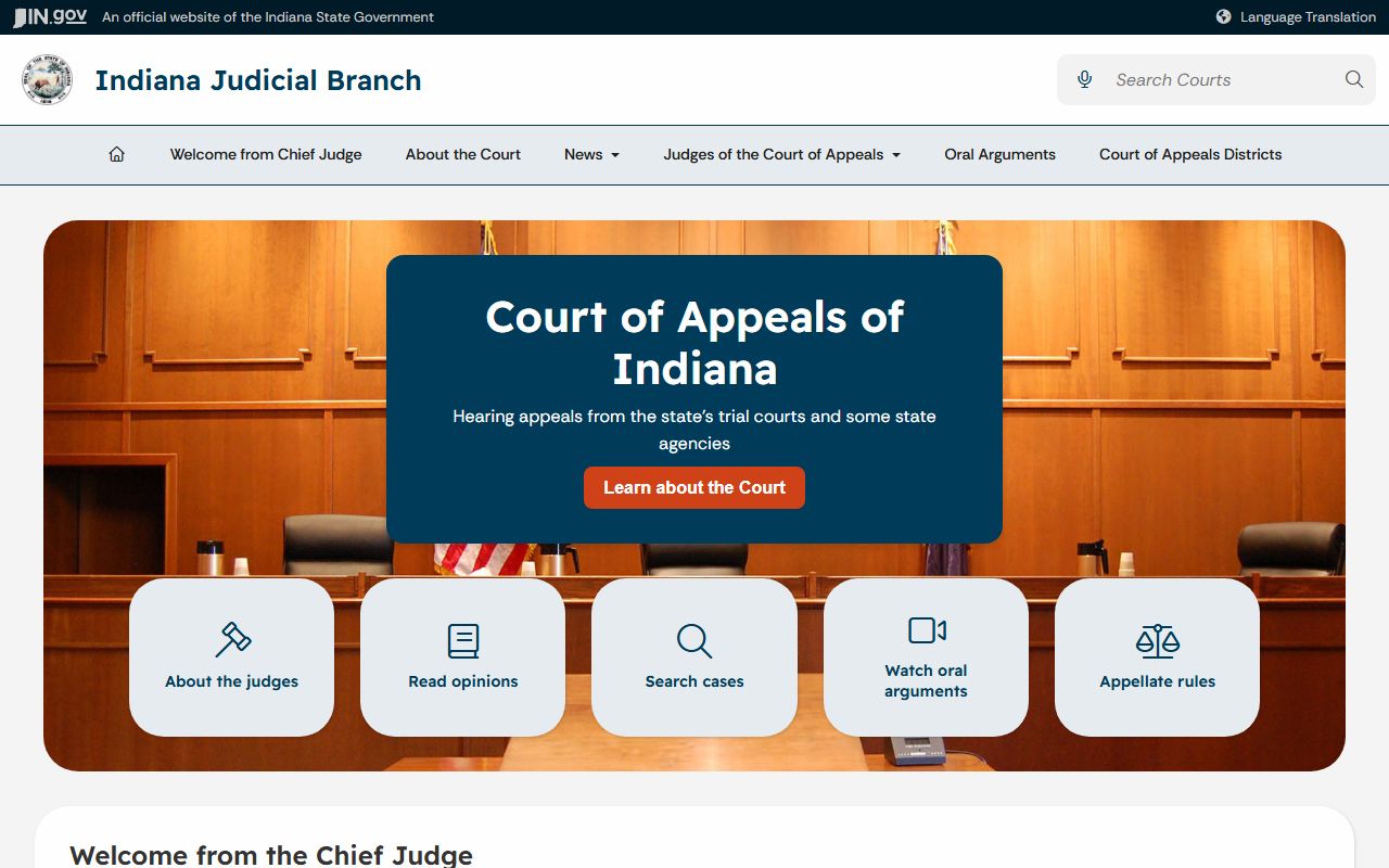 Monroe County warrant search Indiana Court of Appeals source